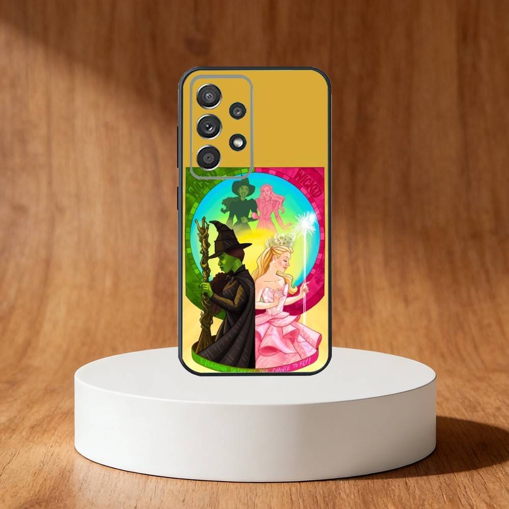 W-Wicked Musical Phone Case For Samsung S25,S24,S21,S22,S23,S30,Ultra,S20,Plus,Fe,Note,10,9,5G Black Cover