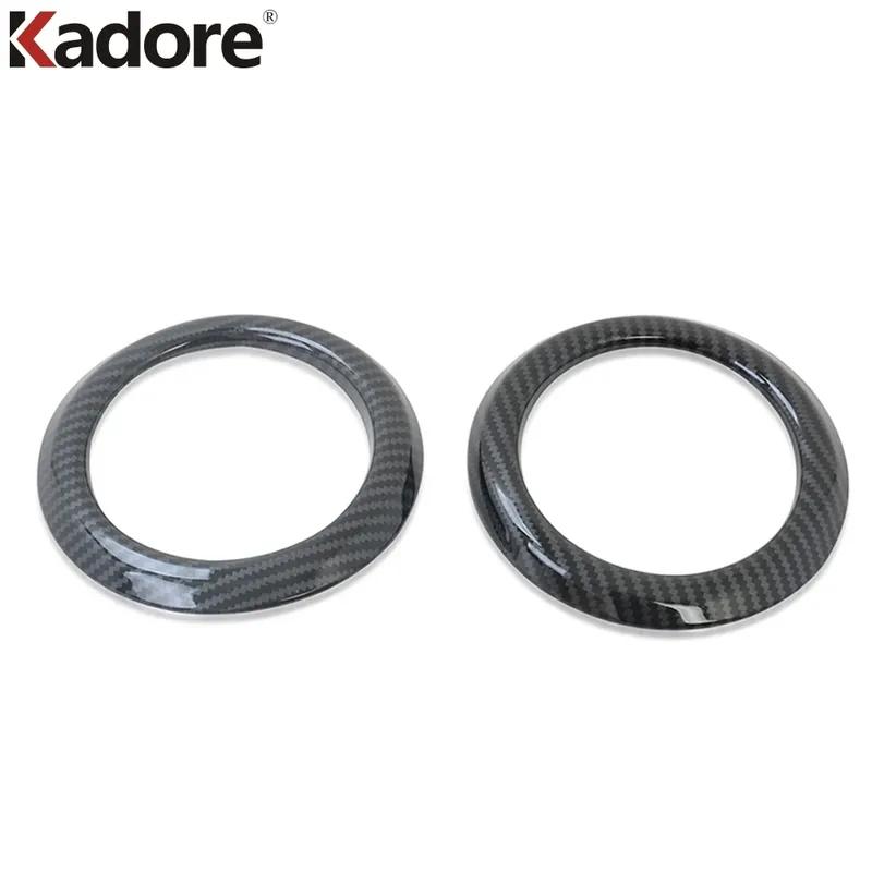 For Toyota Rush 2018- 2024 Carbon Fiber Car Front Side Air Condition Vent Outlet Cover Trim Interior Accessories