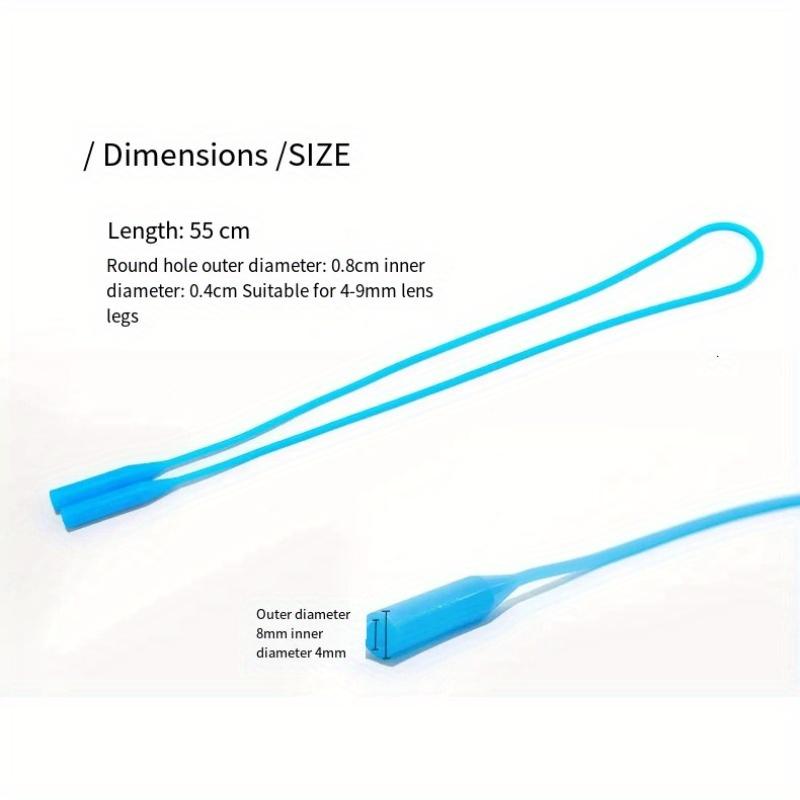 5 шт. веревки для очков, препятствующие потере очков, силиконовые эластичные солнцезащитные очки, нескользящие ремешки, спортивные противоскользящие очки, шнурок