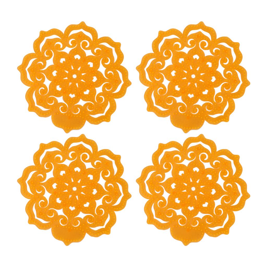 4Pcs Urinal Screen Deodorizer Anti Splash Urinal Screen Cakes for Bathroom Office School Restaurant