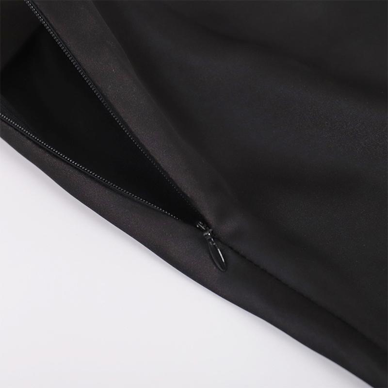 Длинная атласная юбка с высокой талией, женская летняя узкая модная элегантная юбка, женская повседневная лоскутная белая темпераментная уличная одежда для женщин 2024