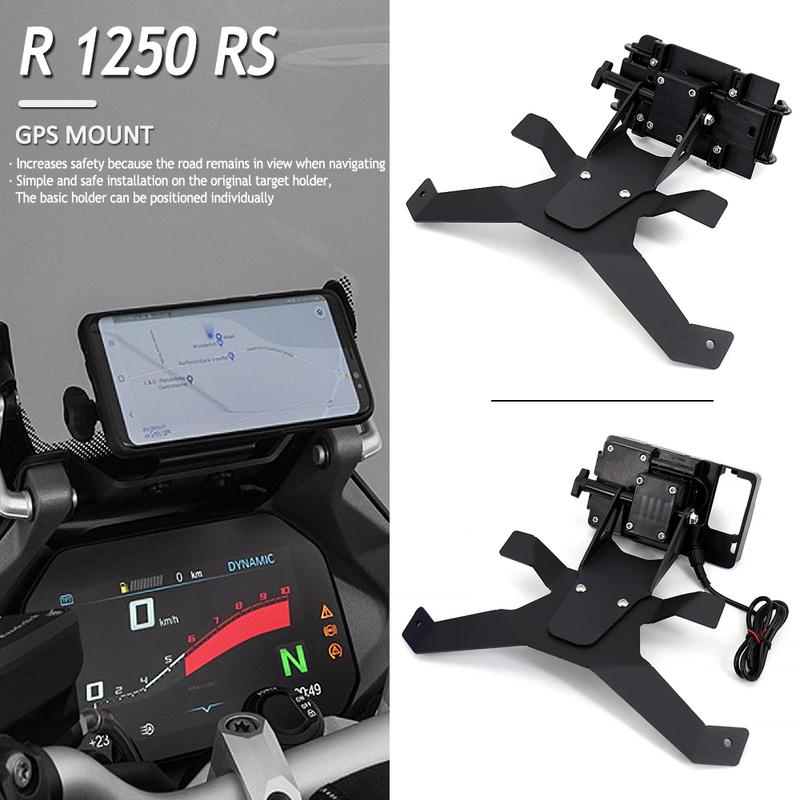 Аксессуары для мотоциклов Для BMW R 1250 RS r1250rs Подставка Держатель Телефон Мобильный телефон GPS Плита Кронштейн Новый R1250RS 2021