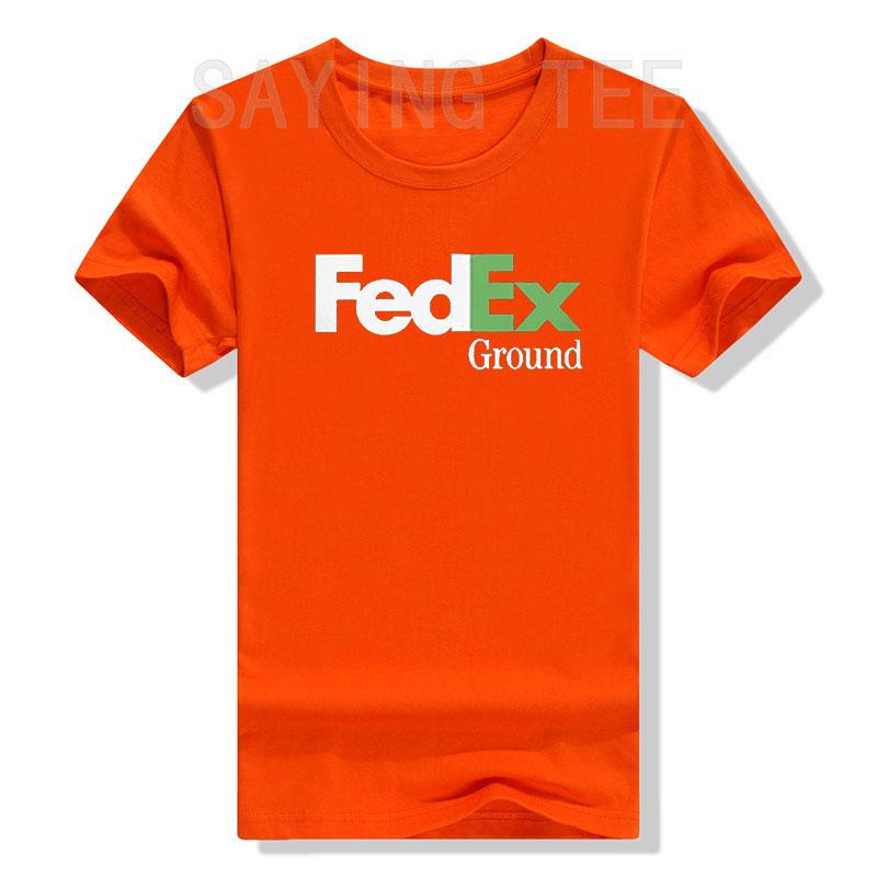 FedEx Модная Унисекс Футболка с Коротким Рукавом и Круглым Вырезом, Графические Футболки, Повседневная для Мужчин и Женщин, Забавные Блузки, Хлопок, Рабочая Одежда, Подарки