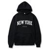 Men Women  York U.S.A City Hoodies Fashion Le