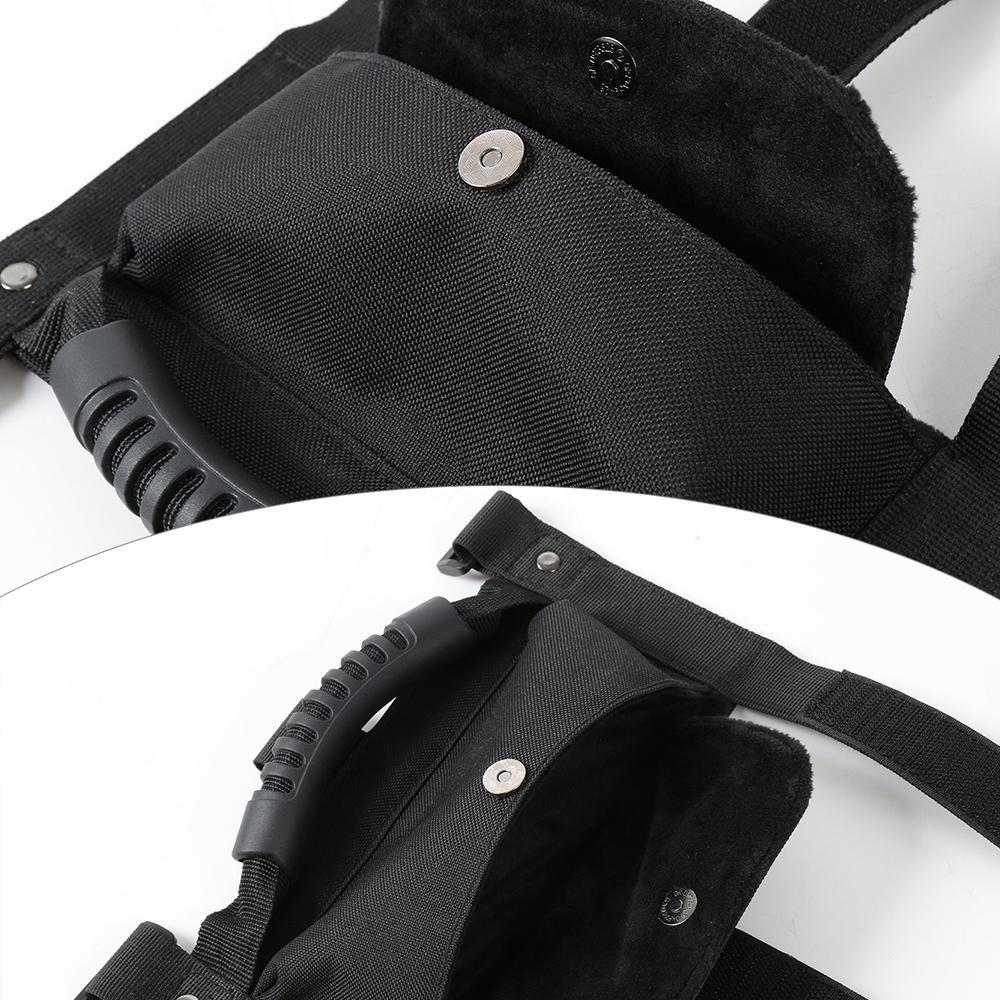 Roll Bar Grab Handle Storage Bag for Jeep Wrangler CJ YJ TJ JK JL & Gladiator JT Car Accessories, 1Pcs 