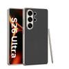 Premium Slim Metal-Paint Vegan Leather Case Galaxy S26 Ultra S25 S24 Shockproof Anti-Slip Protective Cover