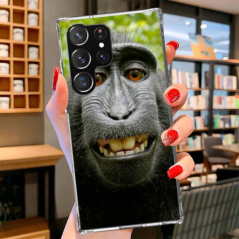 Monkey Memes Phone Case For Samsung Galaxy S26 S25 Edge S24 Ultra S23 S22 Plus S21 S20 FE Soft Fundas Shell Galaxy S25 S24 S23 S