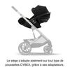 Siège auto i-size Cloud G Cybex Gold - 40 à 87 cm - naissance jusqu'à 13 kg - jusqu'à 2 ans - Moon Black (Plus)