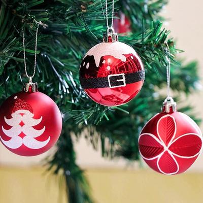 Новая рождественская декоративная сцена, Подарочная коробка, Набор расписных подвесных украшений, Подвеска для рождественской елки