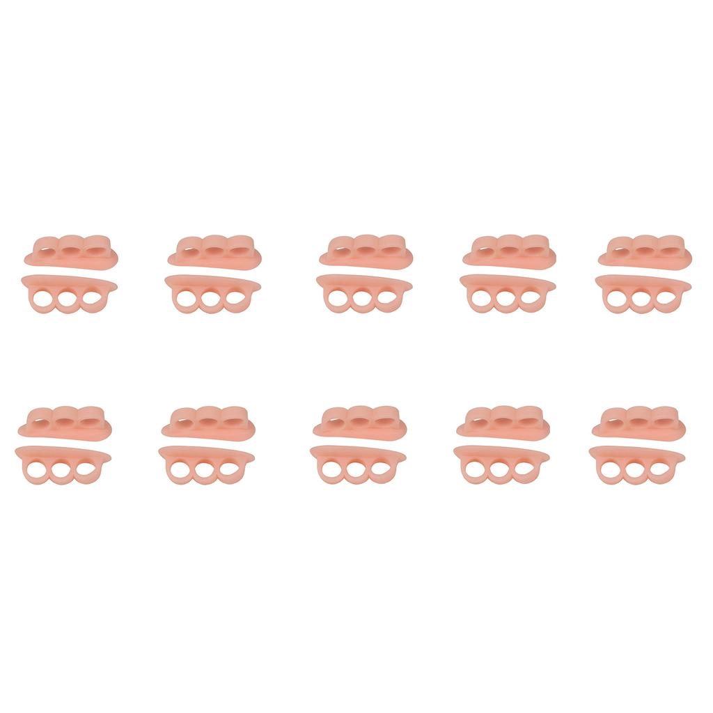 Toe Separators Toe Protectors for Little Toe Gel Toe Separator Toe Straightener with 3 Holes Little Toe Separators