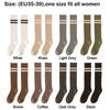 Knitted Cotton Socks Solid Color Stockings New Fashion Women Socks