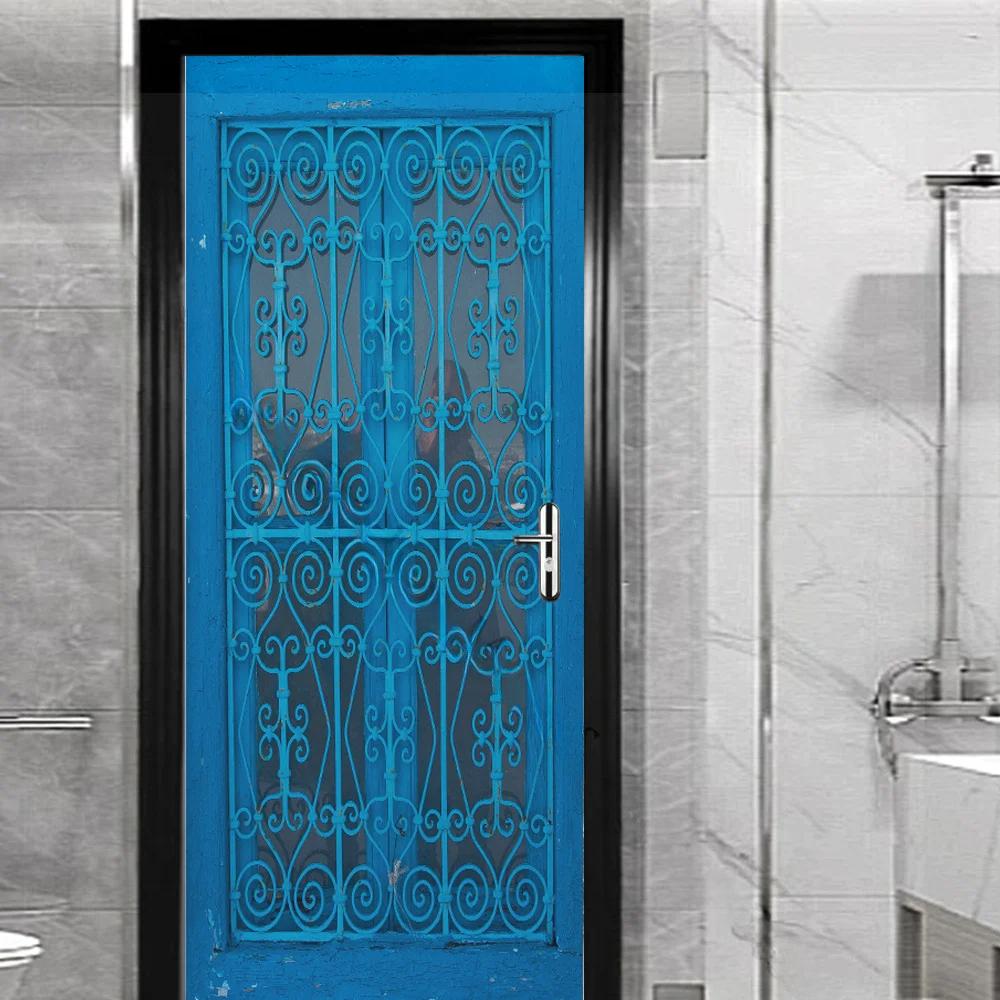 Наклейка на окно и внешнюю дверь для гостиной, спальни, сделай сам, самоклеящиеся обои, домашний декор, дверной плакат, ремонт, легко наклеивается