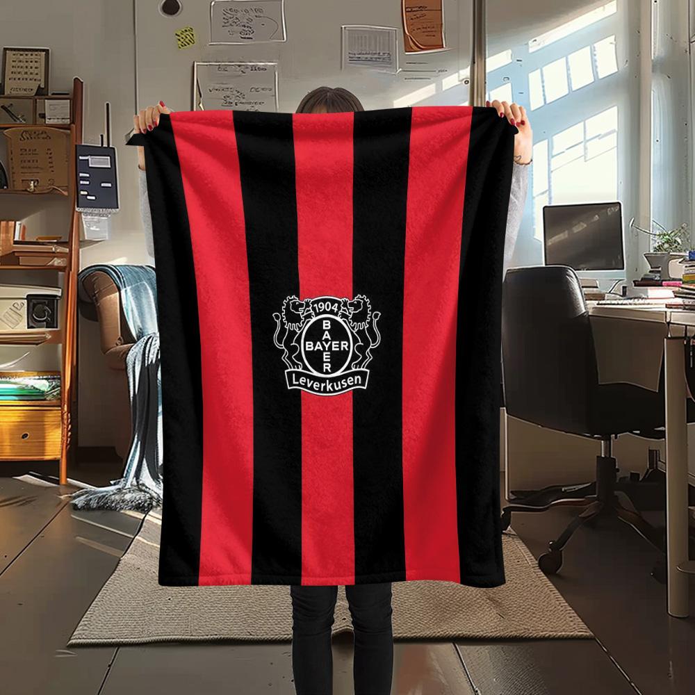 Bayer 04 Leverkusen Flannel Blanket, High quality Comfortable for All Seasons, Home Decor, Warmth and Comfort