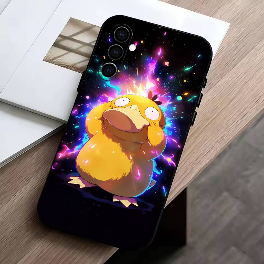 Cool-P-duck Phone Case Black Silicone Soft For Samsung Galaxy A73,A72,A71,A70,A53,A52,A51