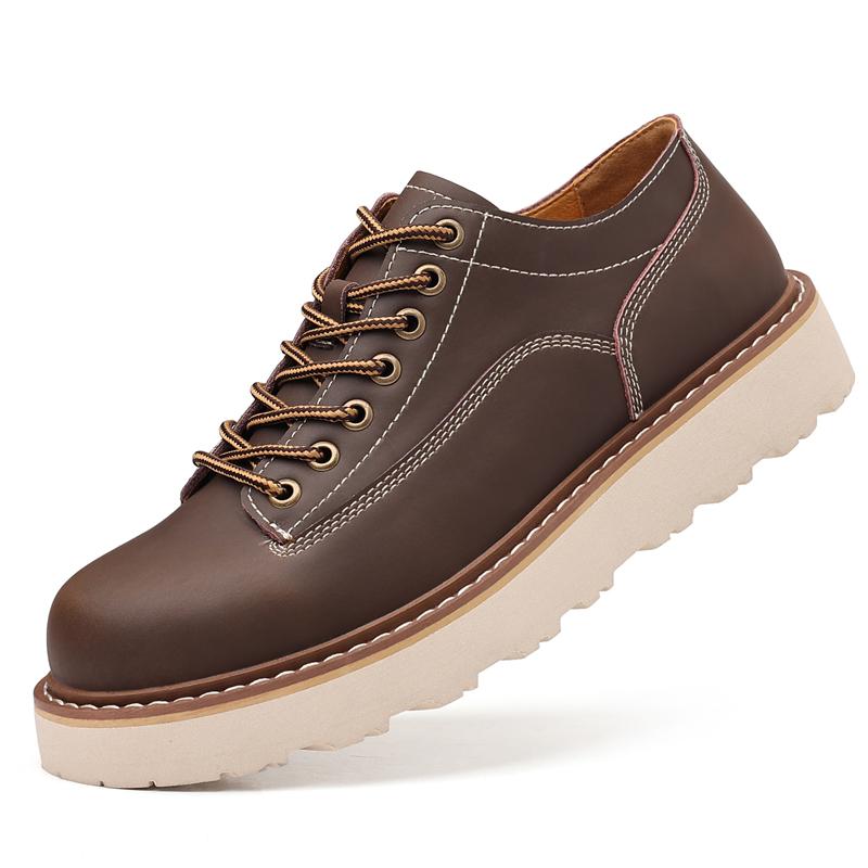 Модные весенние туфли-оксфорды на шнуровке, кожаные кроссовки для ходьбы на открытом воздухе, новые модные мужские повседневные туфли, мягкие туфли для вождения, кроссовки для мужчин