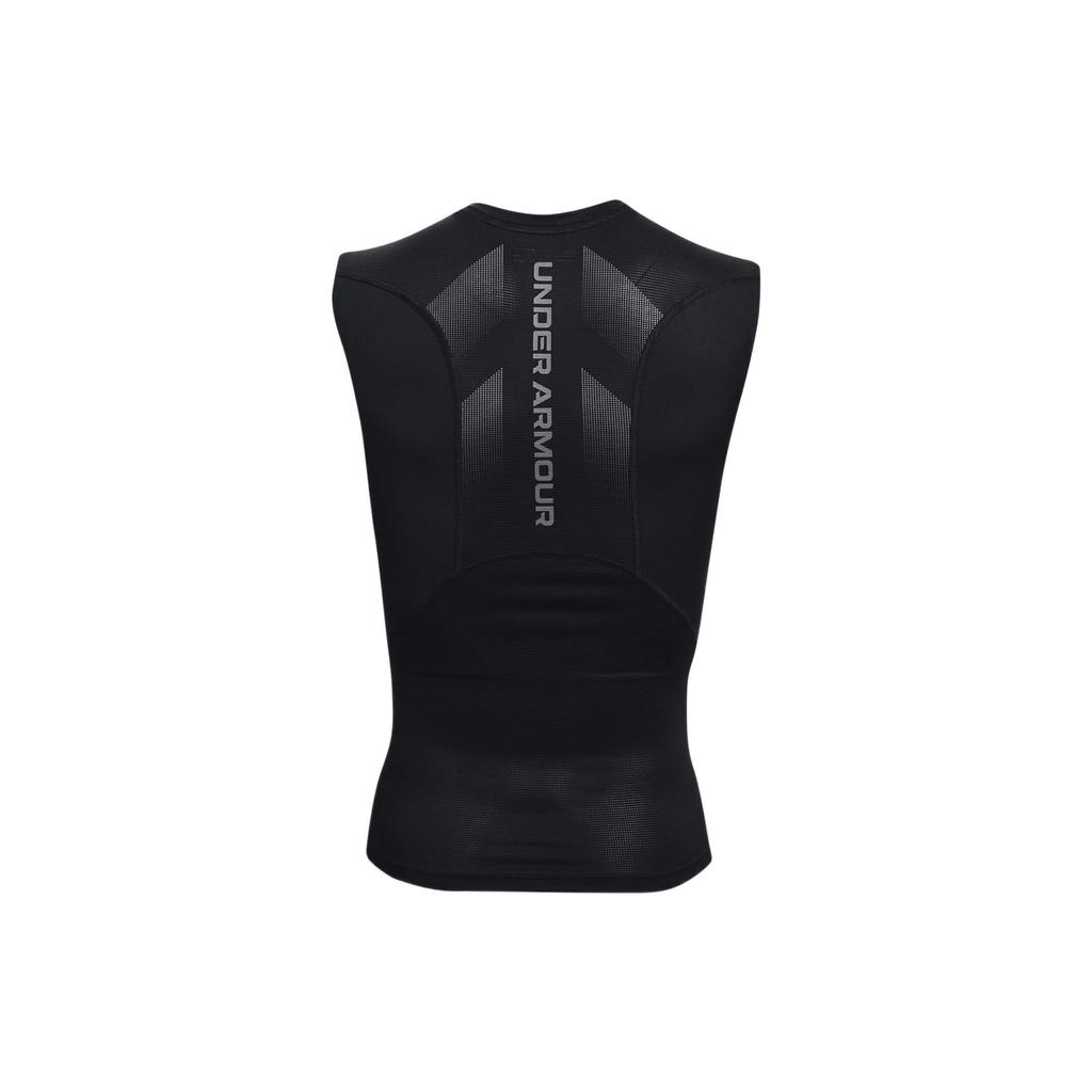 Under Armour Тренировочный топ без рукавов с логотипом, мужские топы, черный 1362451-001