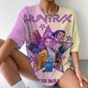 Kpop Witch Hunting Group Boys Band Members Pattern 3D Print Women's T-shirt Summer New Streetwear