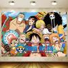 213. Anime Theme Birthday Party Backdrop Decoration, 5x3.5ft Happy Birthday Backdrop