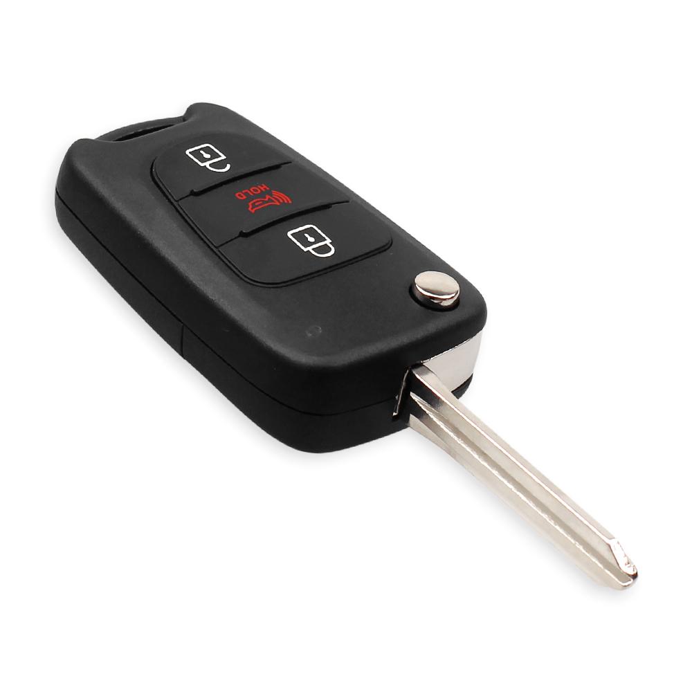 For K.I.A Rio 3 Picanto Soul Ceed Cerato Sportage K2 K3 K5 3 Buttons Flip Folding Remote Auto Car Key Shell Blanks Case