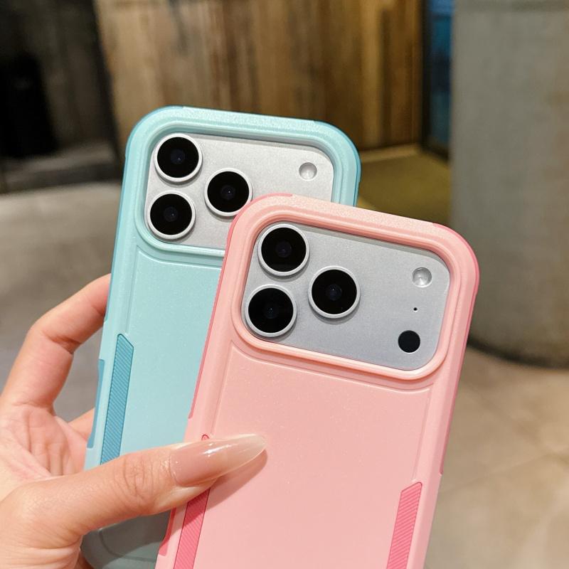 Гибридный ударопрочный чехол-броня для iPhone 17 Air 16E 16 15 14 Plus 13 12 11 Pro Max Двухслойная жесткая прочная защитная крышка