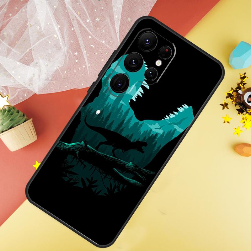 Чехол для телефона с динозавром Тираннозавром Рексом Для Samsung Galaxy S25 Ultra S23 S21 S20 S22 S24 FE S9 S10 Plus Чехол Coque