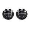 Car Hood Emblem Front Bonnet Logo Trunk Badge 2Pcs 74mm 82mm For BMW E46 E90 E39 E60 E36 E30 E61 E91 E92 E87 F10 F20 F30 X3 X5 xj4