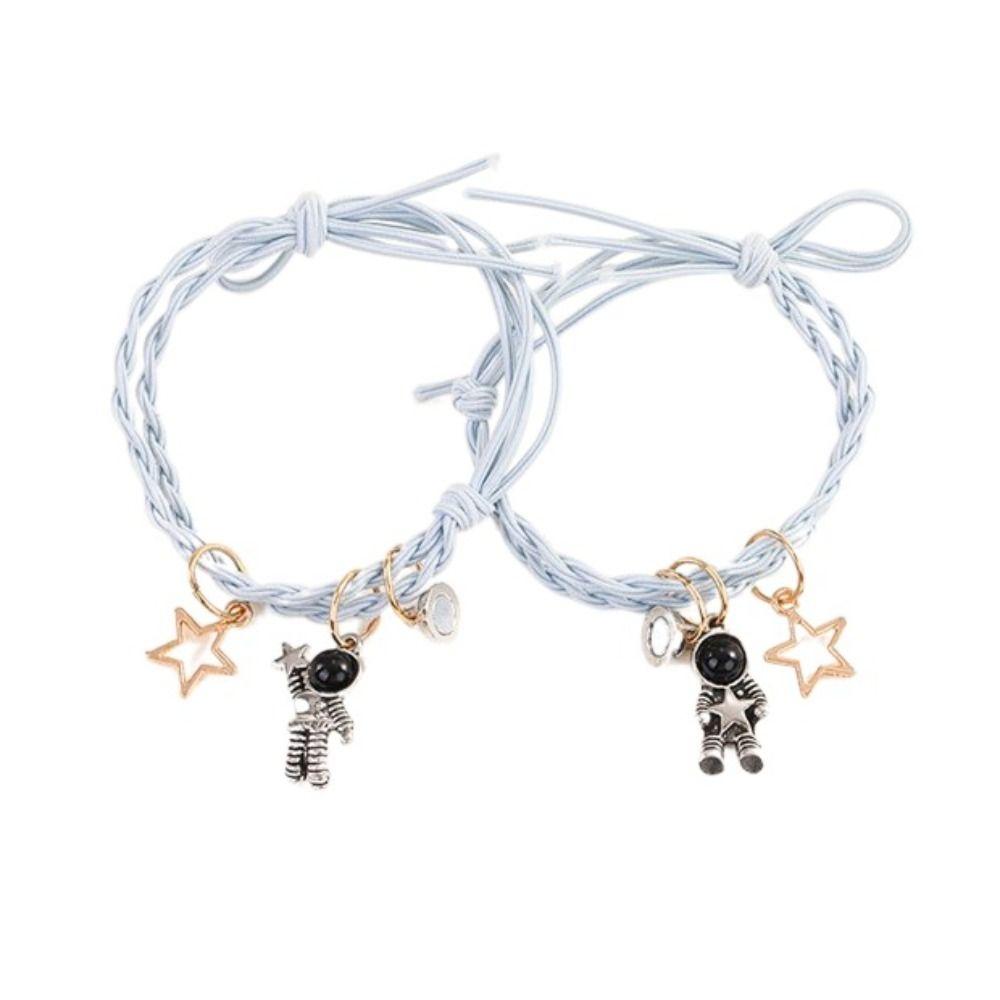 Магнитный браслет для притяжения астронавтов, браслет для пары, полые звезды, набор браслетов, подарок другу