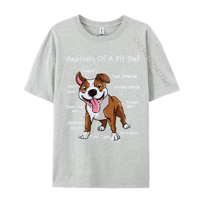 Anatomy Of A Pitbull Vintage Tshirt Black Cosie T Shirts for Men Cotton Tops Shirts Hip Hop Prevalent 3d Printed T Shirts