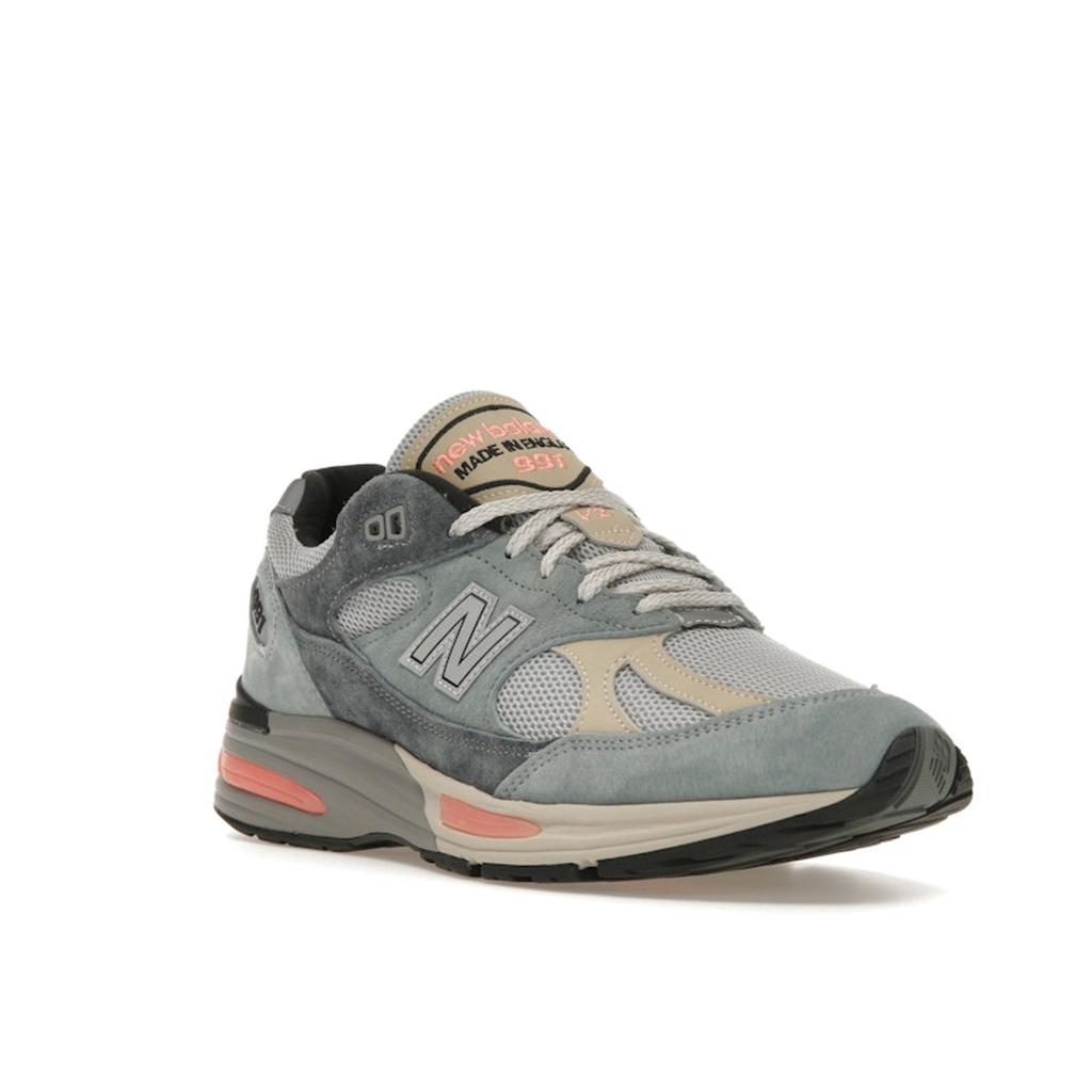 New Balance 991v2 Made In England Silver Blue Turbulence Men Sneakers Quiet-Grey U991SG2