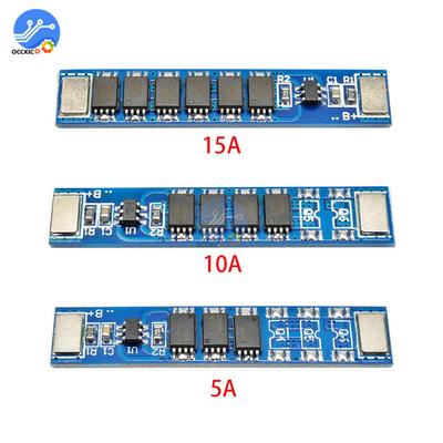 Плата защиты заряда литиевой батареи BMS 1S 5A 10A 15A 3.7V 18650 3MOS 4MOS 6MOS PCM Защита от перезаряда для аккумулятора 18650