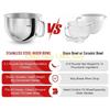L8RE Миксер-тестомес из нержавеющей стали Аксессуары Чаша для смешивания Чаша для стационарного миксера Запасная чаша для миксера Безопасна для посудомоечной машины для стационарного миксера