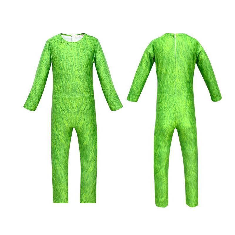 Аниме персонаж косплей Хэллоуин косплей детский комбинезон плотно облегающий сценический костюм Гринч