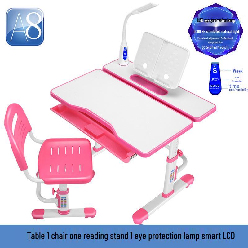 Tongben Shi 80 см Детский регулируемый комплект стол и стул для учебы с защитой осанки и зрения