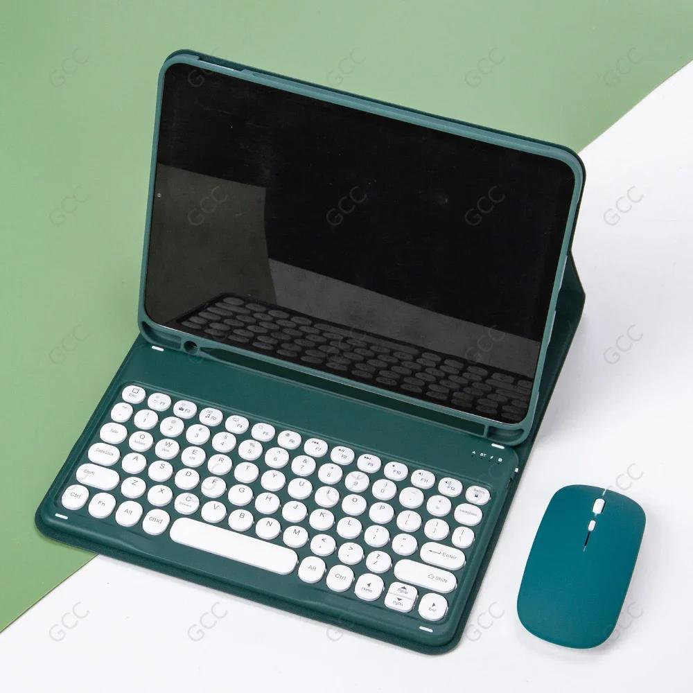 Чехлы-клавиатуры для планшетов для нового iPad 11-го A16 2025 Чехол со слотом для карандаша для iPad 10-го 9-го 8-го Air 6 5 4 Air 3 Pro 11 4-го 3-го