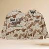 Mens Oversized Hooded Cotton Jacket Set Streetwear Printed Loose Fit Casual Outerwear Fall