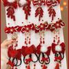 Tassels Children Bow Wig Hairpin Flower Ancient Style Hairpin Chinese New Year Headwear  Girls