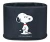 Basic Standard Snoopy Car Trash Small Item Stylish Cute Snoopy Design Can, Storage, Nylon, Black, Simple, Round, Slim, Non-Toppling,