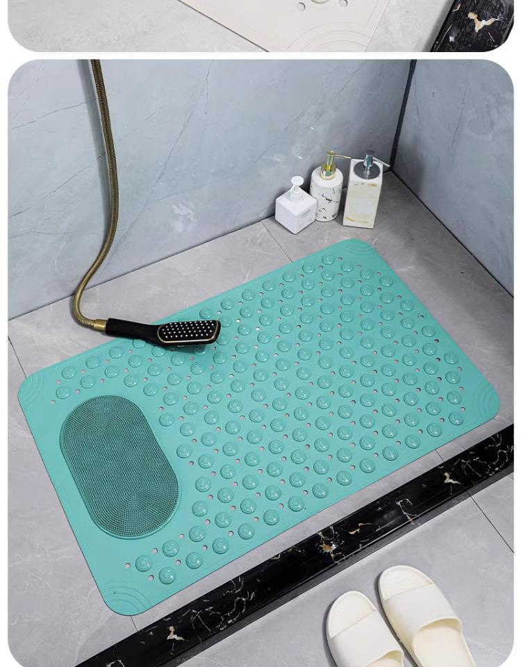 Нескользящий ПВХ коврик для ванной с присосками для душа, туалета и прихожей