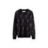 FW23 Letter Jacquard Crew Neck Pullover Wool Sweater Men Sweater Space-Black J324411