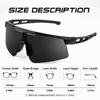 CRIXALIS Extra Large Frame Sports Fashion Sunglasses For Men Vintage Cycling Baseball Running Male Goggles UV400 Protection 7