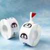 Cute Cartoon Penguin Sticker, Round Seal Sticker, 500 Sheet/roll Self-adhesive Label Kids Roll Sticker, Can Be Used for Packing Decoration