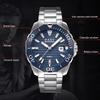 Luxury Fashion Quartz Watch Men Week Date Clock Stainless Steel Sport Watch Men Quartz Wristwatch Christmas Gift for Men