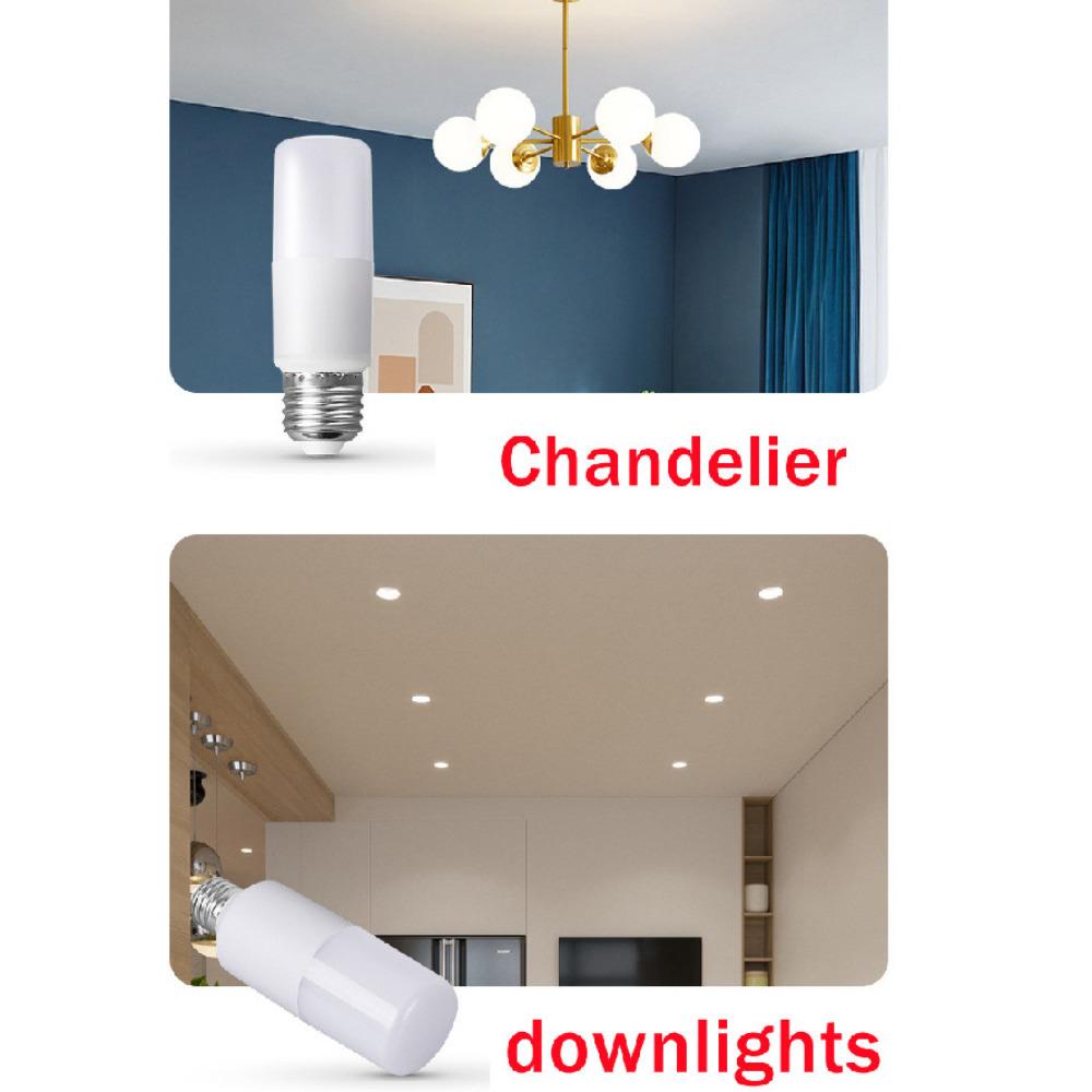 5 Вт 10 Вт 15 Вт 20 Вт светодиодная цилиндрическая кукурузная лампа E27 лампочка AC220V светодиодная лампа для украшения дома люстра свеча