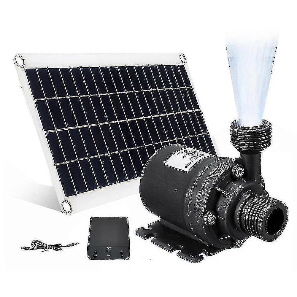 50W Solar Water Pump 800L/H DC12V for Garden Fountain - Low Noise & Efficient less