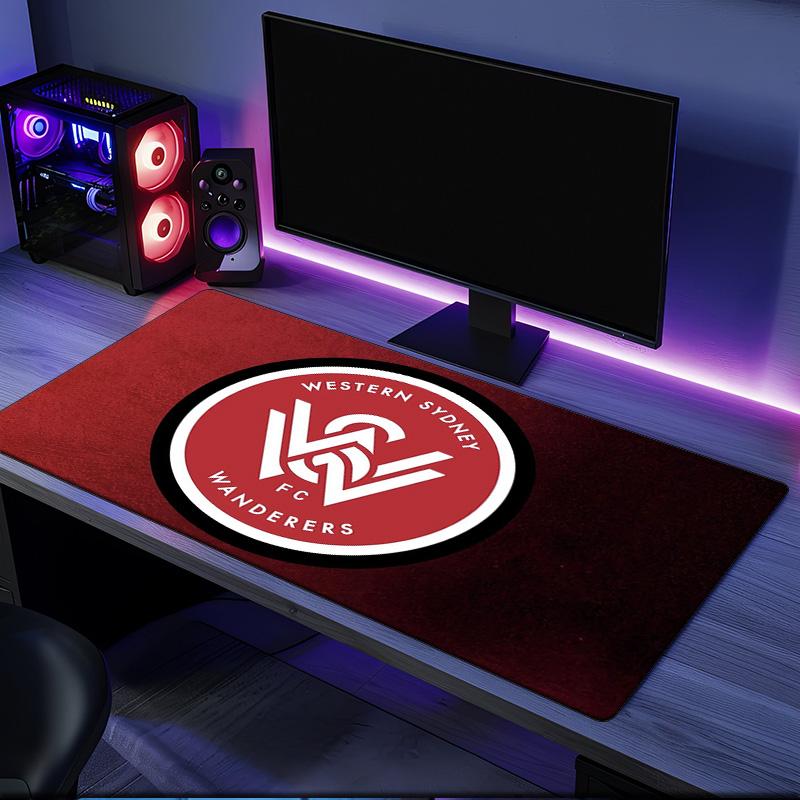 Western Sydney Wanderers Fc Mouse Pad, Rubber Base, Mouse Pad for Gamers and Office Use, Gaming Desk , Easy To Clean Mat Christmas fan gifts