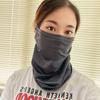 Polyester UV Protection Scarf Semi Obscured Surface Breathable Bandana Trendy Driving Face Mask