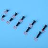 720PCS M3 Hex Bolt Screw Assorted M3x4mm 6mm 8mm 10mm 12mm Black Alloy Steel Pan & Flat Head Hex Socket Screws with Plastic Box