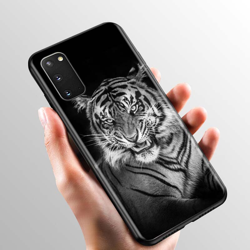 Мягкий чехол для Samsung Galaxy S21 S20 FE S10E S10 Lite S9 S8 S20 Plus Ultra 5G, противоударный чехол для телефона с изображением животного тигра