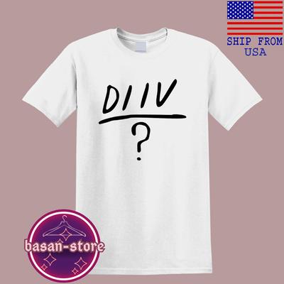 DIIV Мужской#039;s Белый Размер S5XL Унисекс Футболка