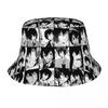 Unique Design Dazai Osamu Collage Manga Bucket Hat Teen Outdoor Sport Bungo Stray Dogs Anime Fisherman Caps Travel Headwear